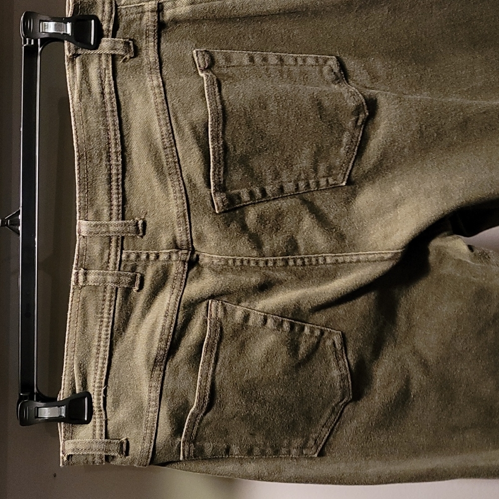 Bill Blass Dk Olive jeans sz10 str leg womens w stretch vintage - Picture 4 of 11